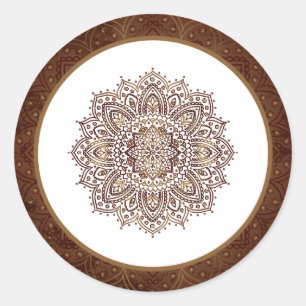 20 - 1.5" Envelope Seal Deep Moroccan Brown