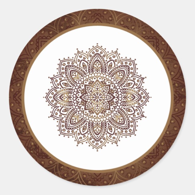 20 - 1.5" Envelope Seal Deep Moroccan Brown (Front)