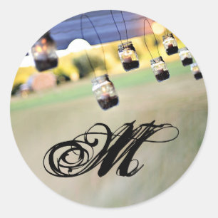 20 - 1.5  Envelope Seal Mason Jar Candle Holders