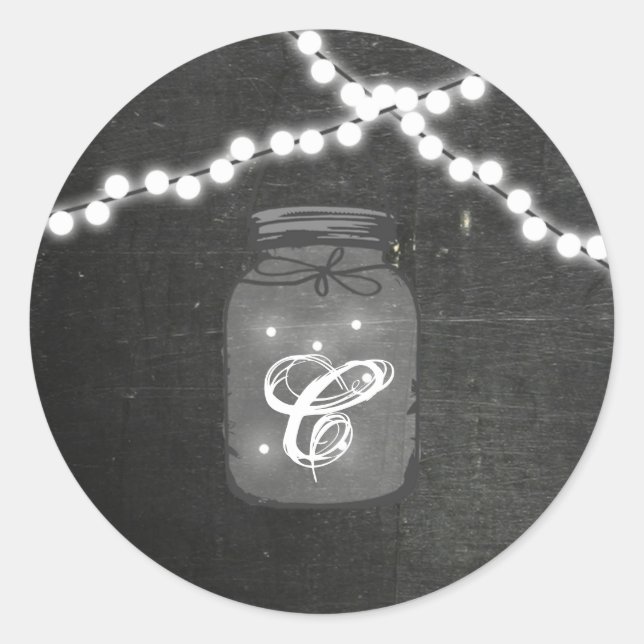 20 - 1.5  Envelope Seal Mason Jar String Lights (Front)