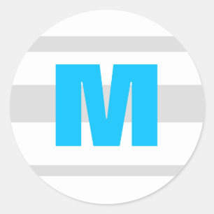 20 - 1.5 Envelope Seal Modern Neon Stripe Blue