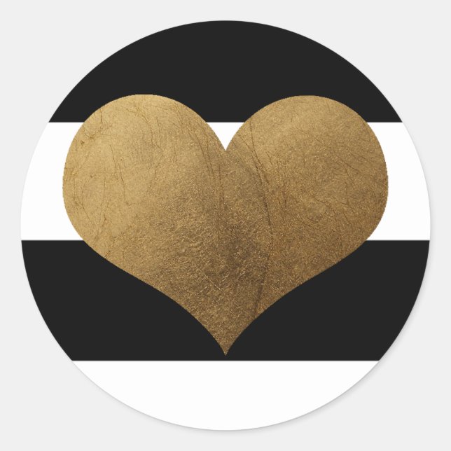 20 - 1.5  Envelope Seal Modern Stripe Black White (Front)