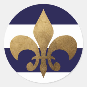 20 - 1.5  Envelope Seal Modern Stripe Navy White