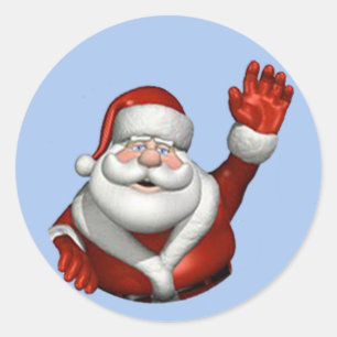 20 - 1.5" Envelope Seal Mr. Santa Clause