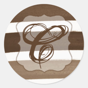 20 - 1.5 Envelope Seal Ombre Stripe Brown Line