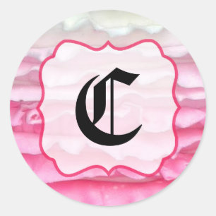 20 - 1.5 Envelope Seal Ombre Stripe Pink Frosting