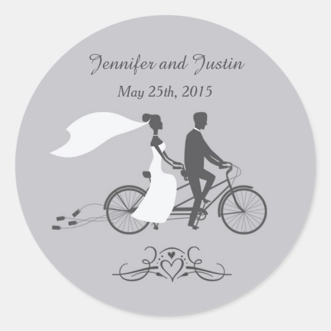 20 - 1.5 Inch Envelope Seal Bicycle For Two (Front)