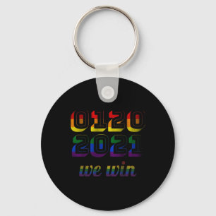20 2021 We Win Biden Harris 46 Inauguration Pride Key Ring