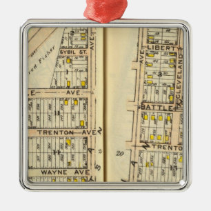 20-21 White Plains Metal Ornament