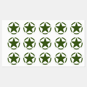 20 American Star Stencil Vintage Decals