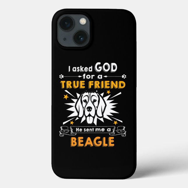 20 Asked God True Friend A Beagle Case-Mate iPhone Case (Back)