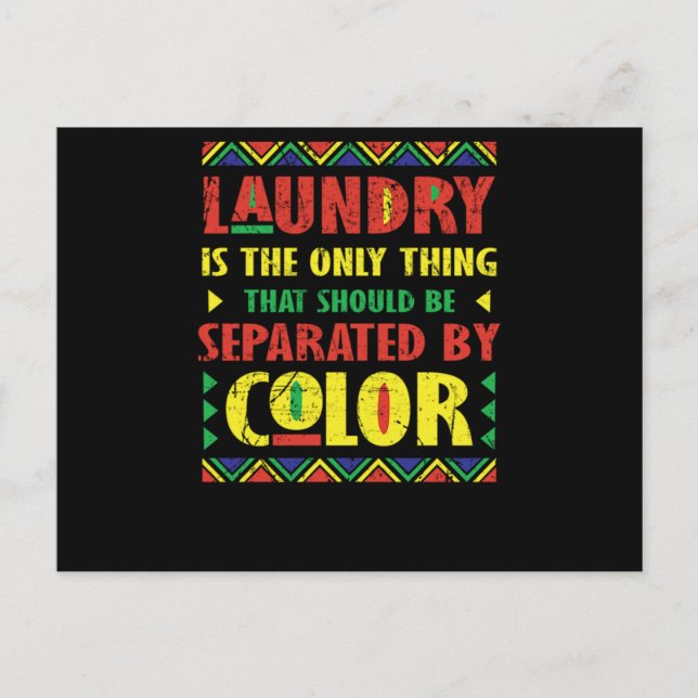 20 Black History Month African Pride Apparel Gift. Announcement Postcard (Front)