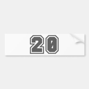 20 BUMPER STICKER