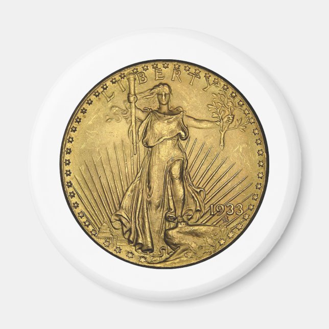 $20 GOLD PIECE MAGNET (Front)