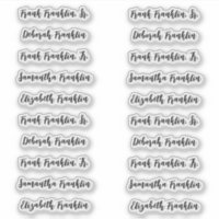 20 Guest Names Modern Bold Calligraphy Script