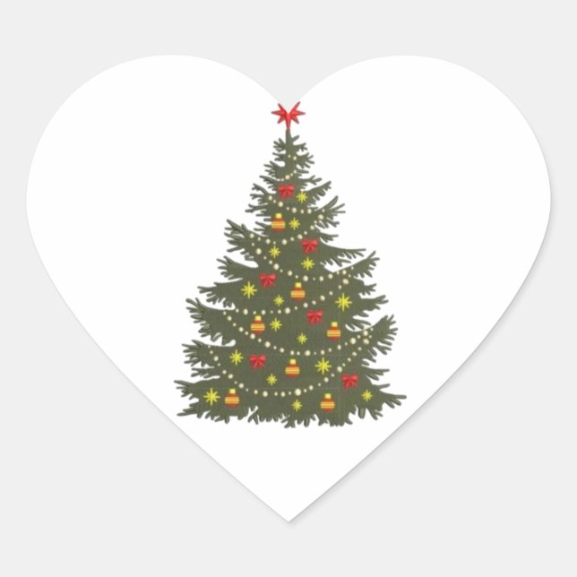 20 heart shaped Christmas fun stickers (Front)