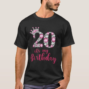 20 It s My Birthday 20th Birthday 20 Years Old Bda T-Shirt