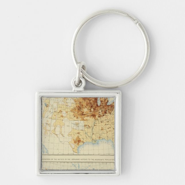 20 Natives of Germanic nations 1890 Key Ring (Front)