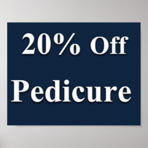 20% Off Pedicure Poster Matte