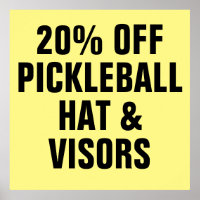 20% OFF Pickleball Hats & Visors
