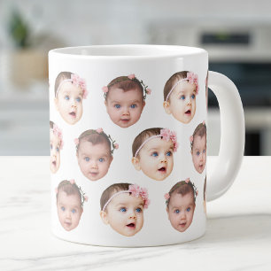 20 Oz Jumbo Baby Face 2 Photos Speciality Large Coffee Mug