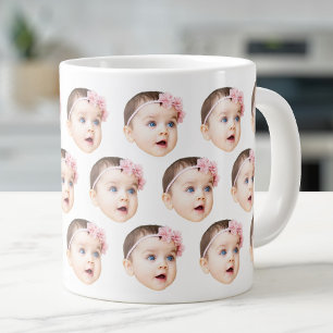 20 Oz Jumbo Baby Face Photos Speciality Large Coffee Mug