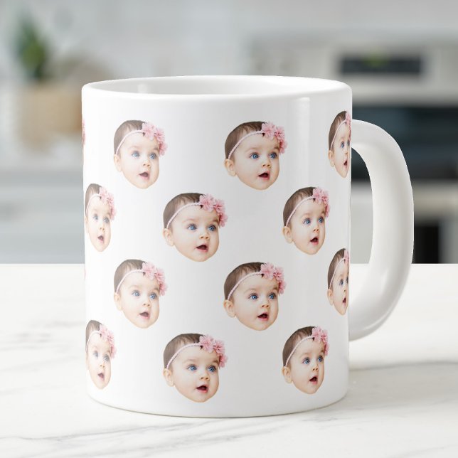 20 Oz Jumbo Cute Baby Face Photo Speciality  Large Coffee Mug (Creator Uploaded)