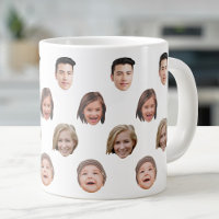 20 Oz Jumbo Cute Family Face 4 Photos Speciality 