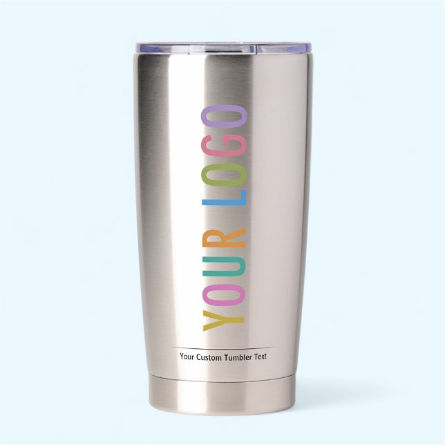 20 oz Stainless Steel Tumbler Custom Company Logo (MISOOK Stainless Steel Tumbler with Logo)