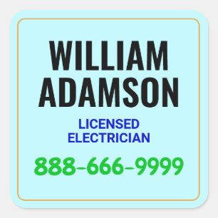 20 PCS - Contact (Advertising, Marketing) Promote Square Sticker