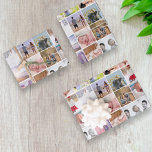 20 Photo Collage Personalized Template Wrapping Paper Sheet<br><div class="desc">Customizable gift wrap paper - you can add your own twenty photos .. personalized wrapping paper sheets from Ricaso - designed with spaces for your own photographs</div>