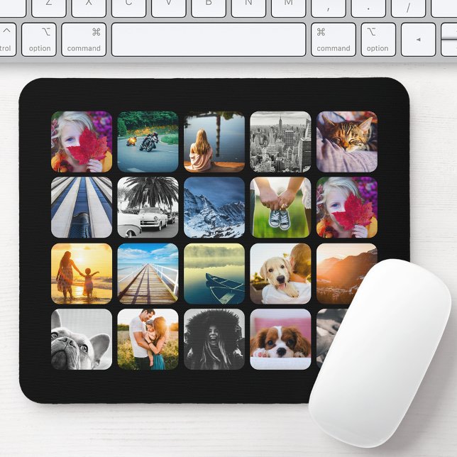 20 Photo Mouse Pad Template Collage Rounded Frame (Creator Uploaded)
