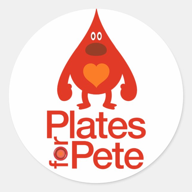 20 pk Plates for Pete Stickers (Front)