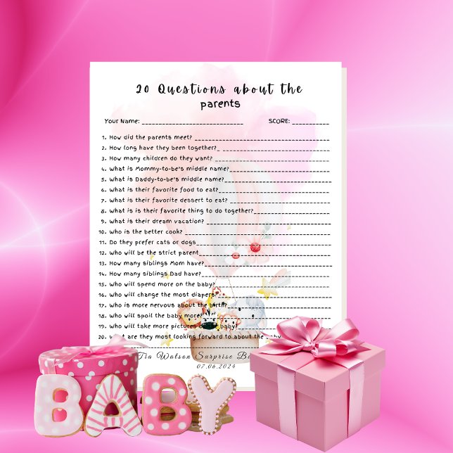 20 Questions about the Parents Baby Animals Safari (Creator Uploaded)