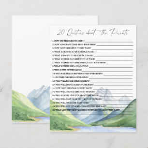 20 Questions about the Parents baby shower game