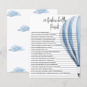 20 Questions about the Parents baby shower game