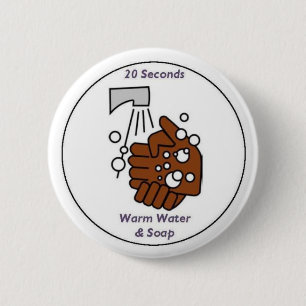 20 Seconds 6 Cm Round Badge