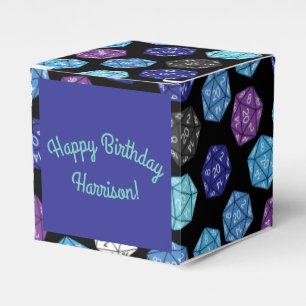 20 Sided Dice DND Games Kids Birthday Party Favour Box