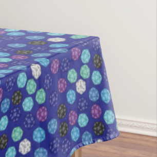 20 Sided Dice DND Games Kids Birthday Party Tablecloth