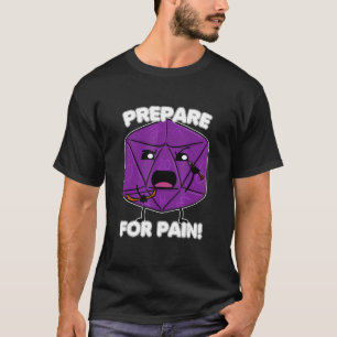 20 Sided Dice Icosahedron Fantasy Character Prepar T-Shirt