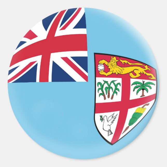 20 small stickers Fiji flag (Front)