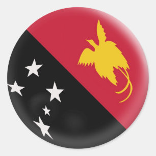 20 small stickers Papua New Guinea flag