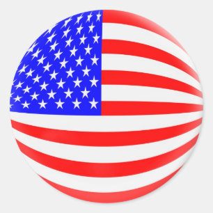 20 small stickers USA American flag