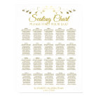 20 Table Elegant Gold Wedding Seating Chart