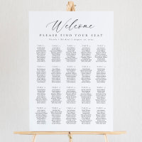 20 Tables Welcome Seating Chart