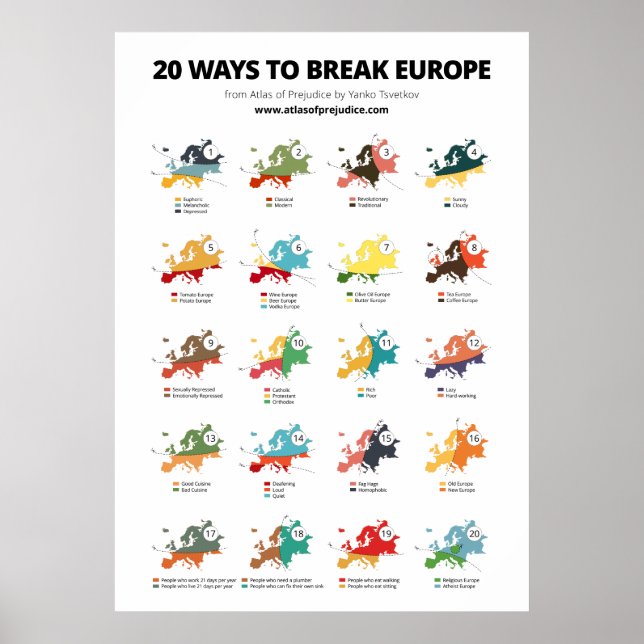 20 Ways to Break Europe Poster (Front)
