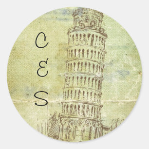 20 Wedding in Pisa Favour Stickers