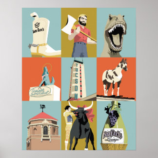 20"x16" Tucson Oddities Poster