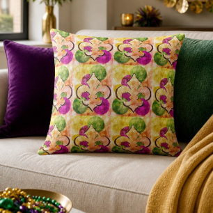 20"x20" Fleur-de-Lis Throw Pillow