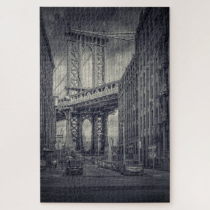20" x 30", 1014 pieces Manhattan Bridge Jigsaw Puzzle